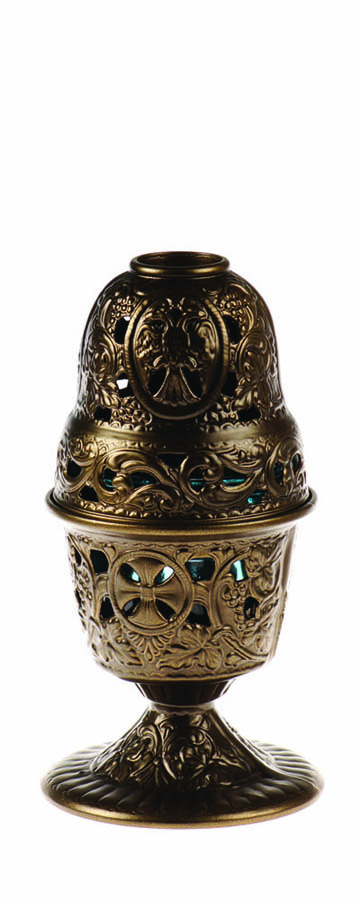 Olive green KT Vigil oil lamp