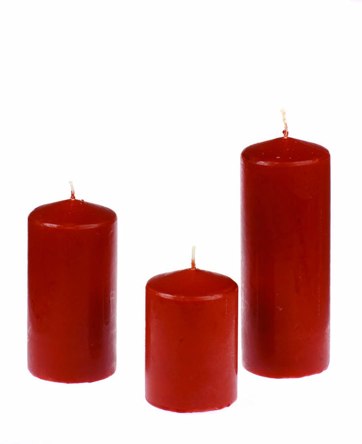 Pillar candles – Burgundi