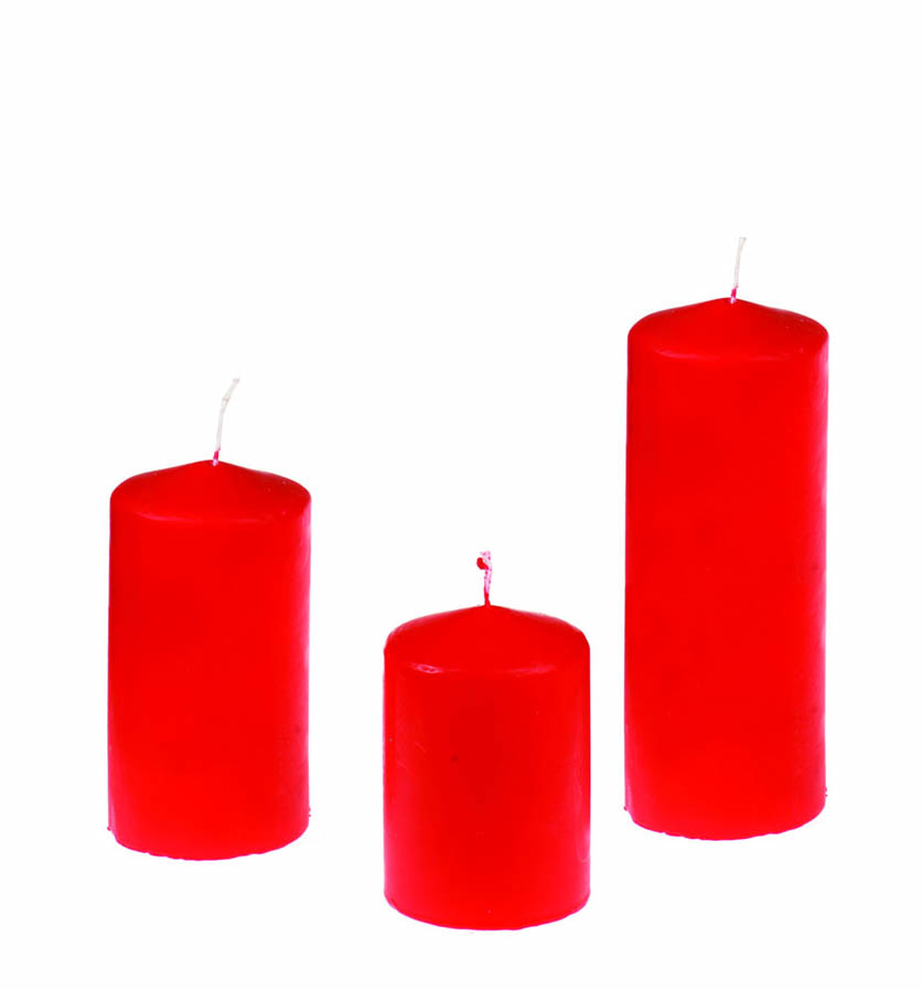 Pillar Candles – Red