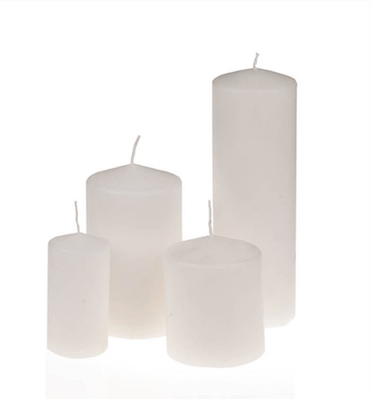 Pillar candles – White
