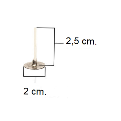 LX 2,5cm Pretabbed Tealight Wick