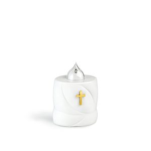 Ηλεκτρικό κερί με λαμπάκι φλόγα λευκό