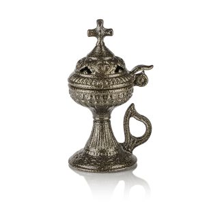 Ζάμα θυμιατό με καπάκι μικρό λαδί