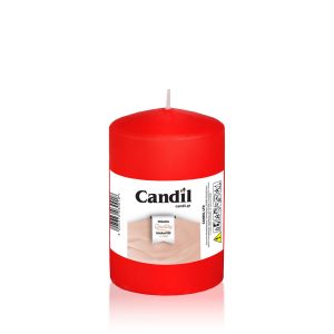 Κερί κορμός κυλινδρικός 7x10cm κόκκινο