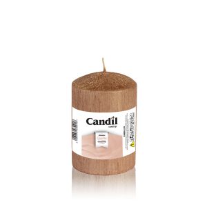 Κερί κορμός κυλινδρικός 7x10cm μπρονζέ