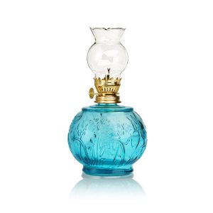 Λάμπα παραφινελαίου 500ml λουλούδι μπλε