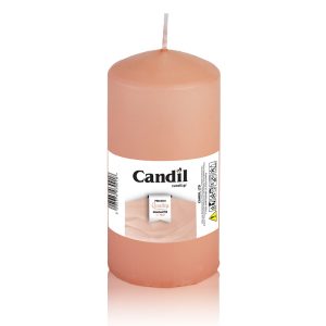 Κερί κορμός κυλινδρικός 7x14cm σομόν