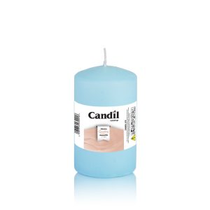 Κερί κορμός κυλινδρικός 6x10cm γαλάζιο