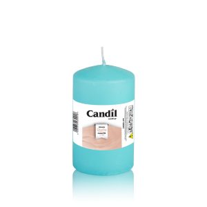 Κερί κορμός κυλινδρικός 6x10cm τιρκουάζ