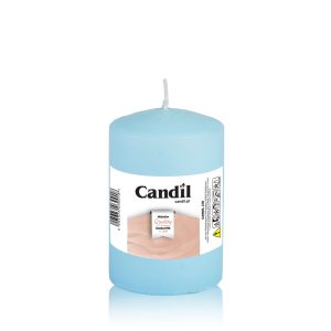 Κερί κορμός κυλινδρικός 7x10cm γαλάζιο