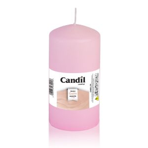 Κερί κορμός κυλινδρικός 7x14cm ροζ