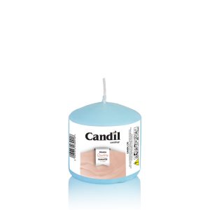 Κερί κορμός κυλινδρικός 7x7cm γαλάζιο