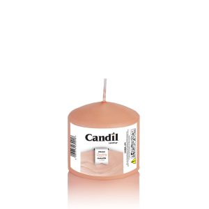 Κερί κορμός κυλινδρικός 7x7cm σομόν